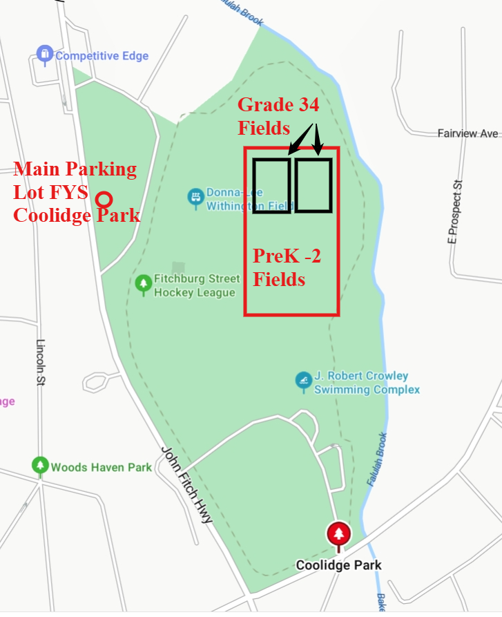 Coolidge FYS Parking and Layout 